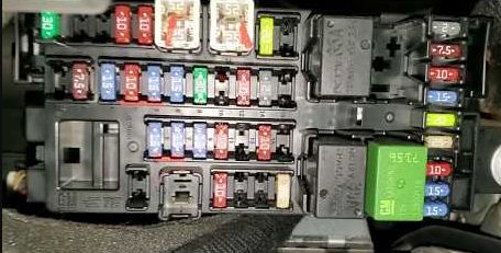 2015 Chevrolet Spark Cigarette lighter fuse