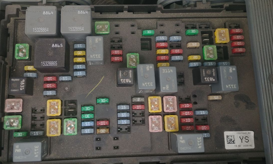 2007 Chevrolet Tahoe G3 fuse box diagram